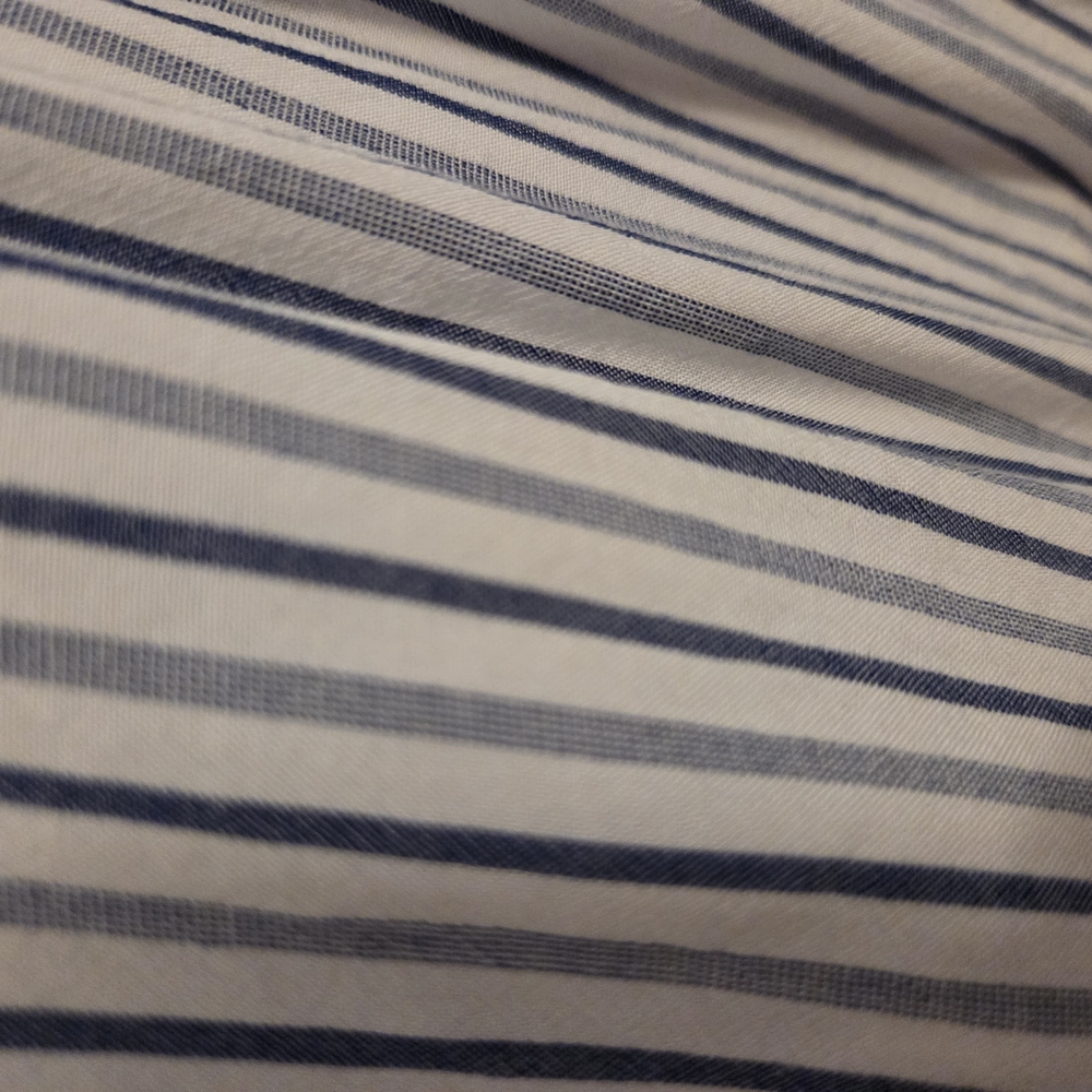 Striped Blue and White Fabric